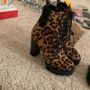 Cheetah Print Boots